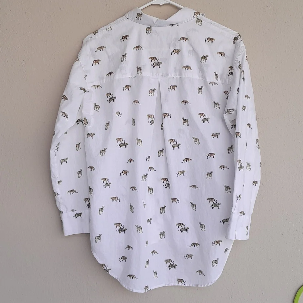 Madewell Button Down Shirt in Cat Walk Size Small - Picture 8 of 8